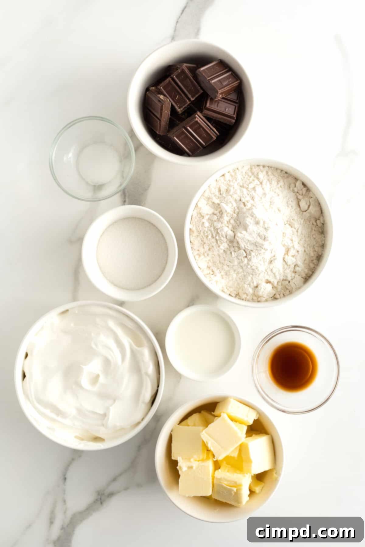 Mini Chocolate Fudge Cream Pies by The BakerMama