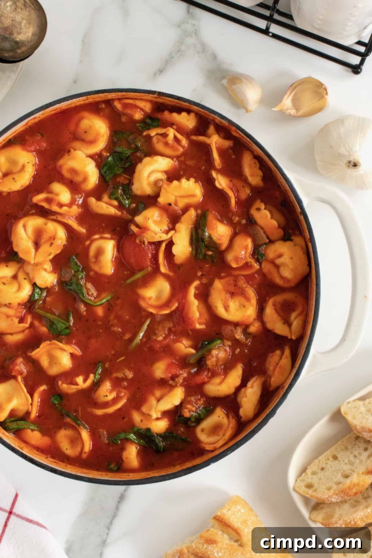 Tuscan Tortellini Soup by The BakerMama