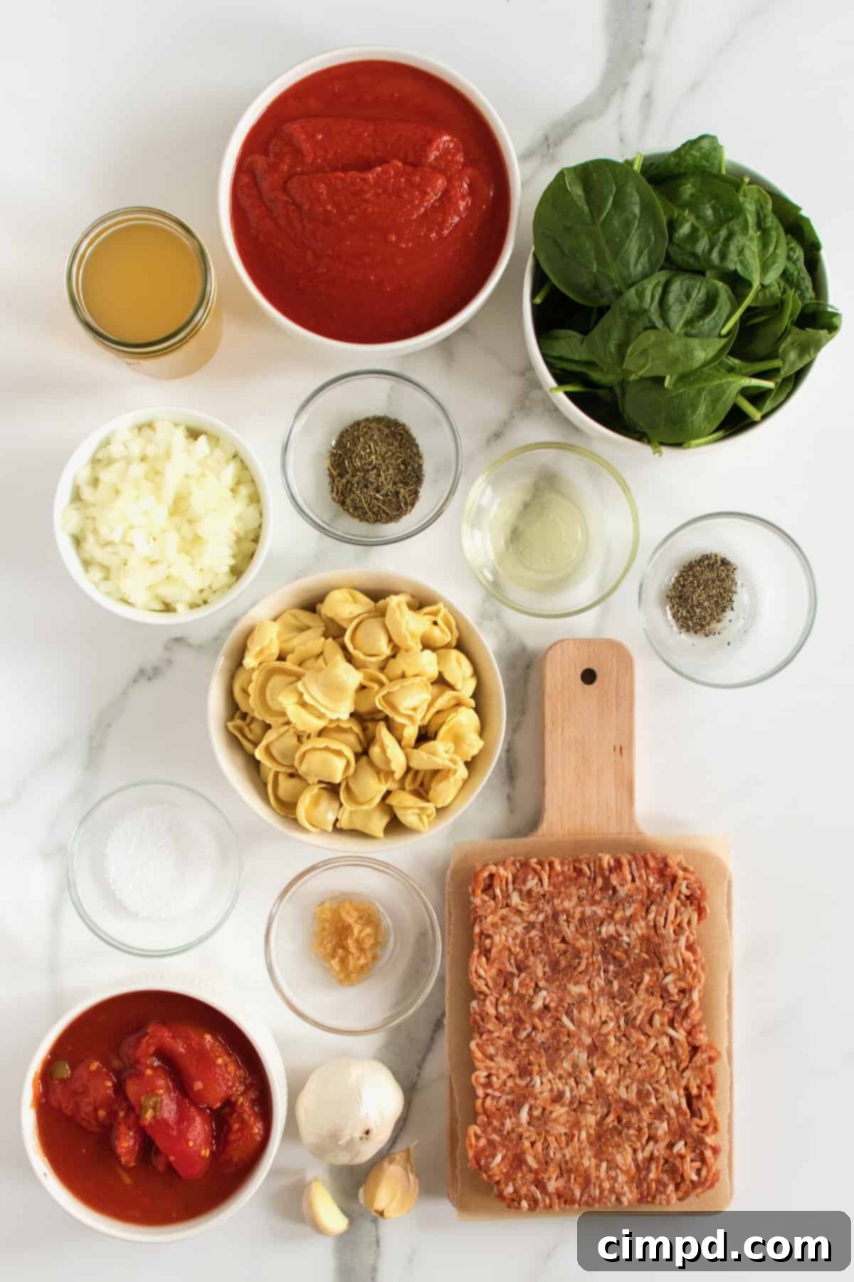 Tuscan Tortellini Soup by The BakerMama