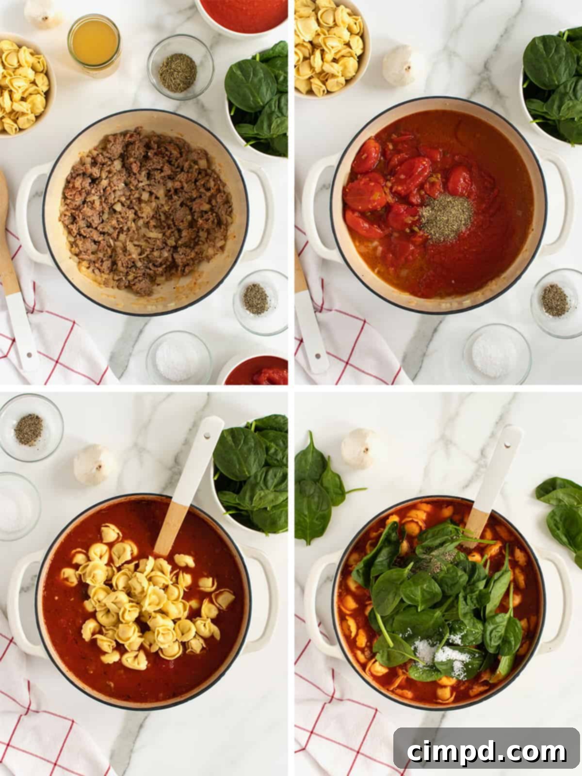 How to Make Tuscan Tortellini Soup.