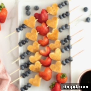 Cupid's Pancake Skewers 10 Cupid's Pancake Kabobs by The BakerMama