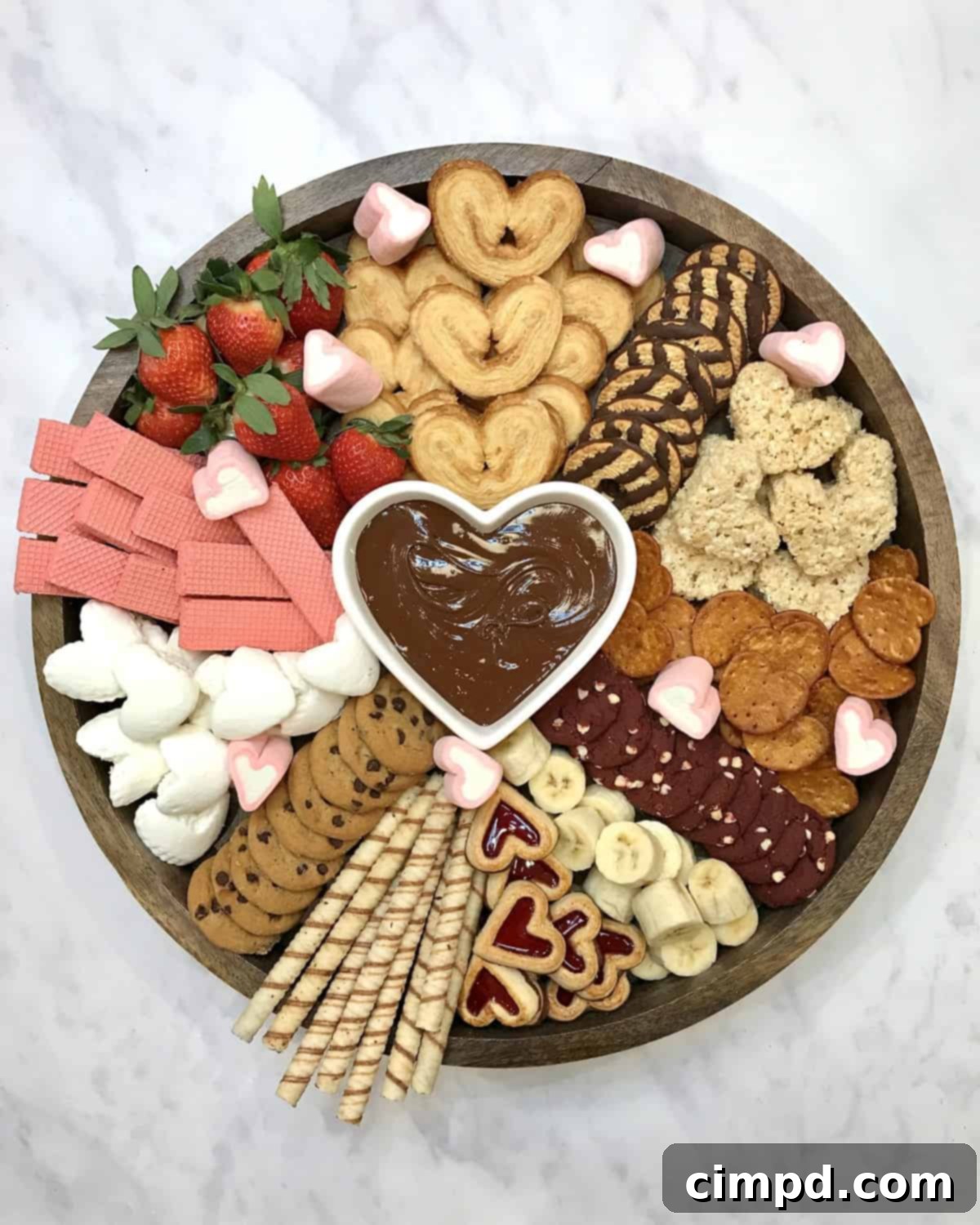 Valentine's Chocolate Fondue Board