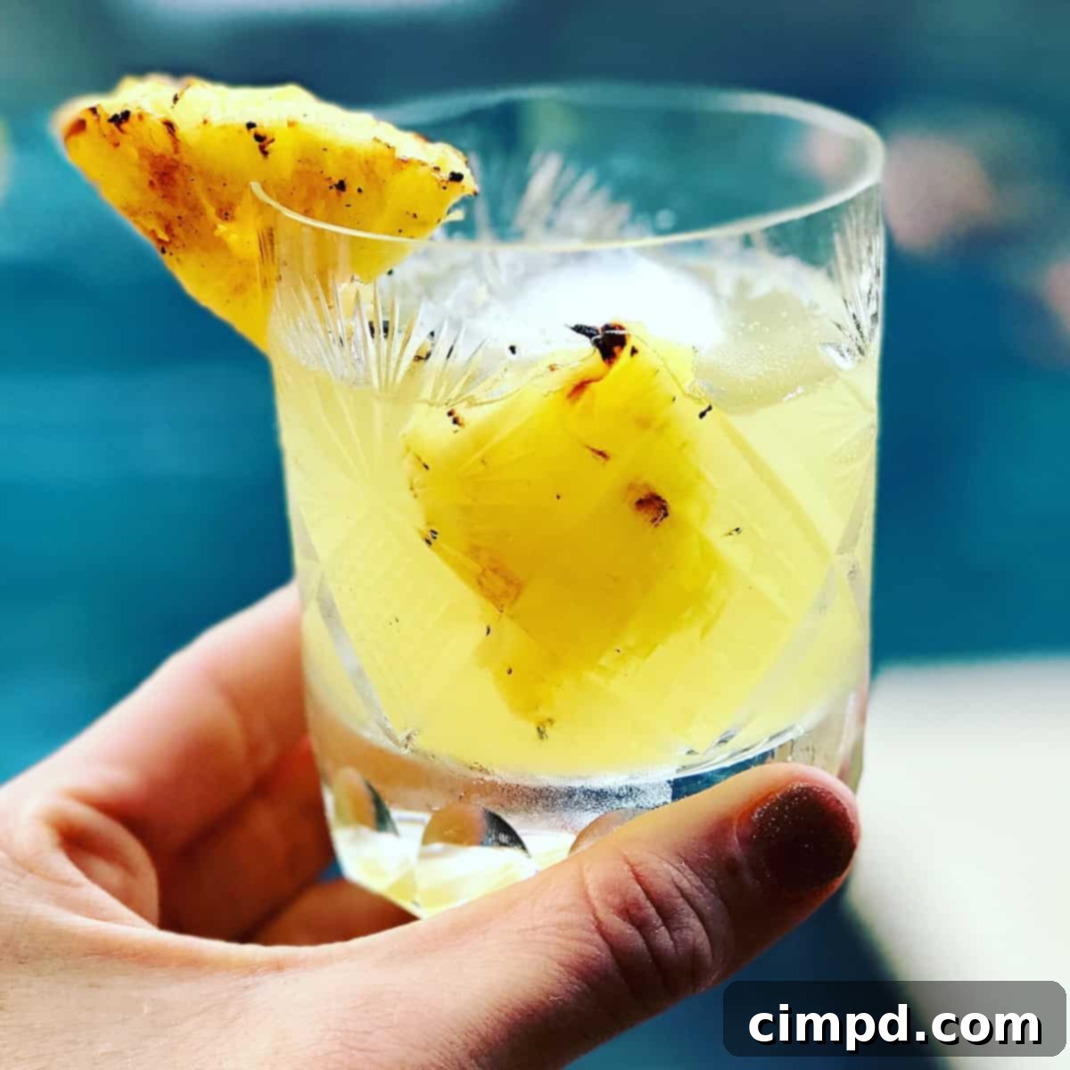 Fresh pineapple and jalapeno for margarita garnish