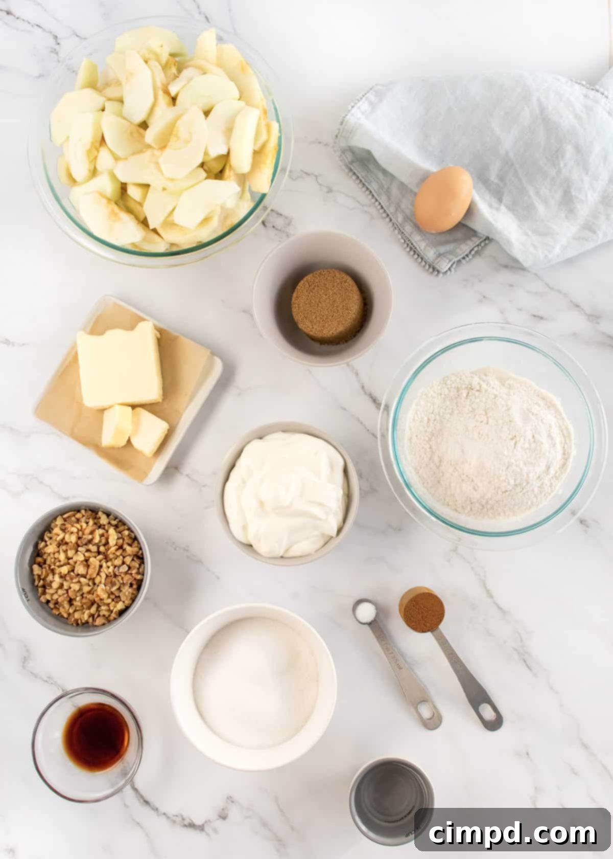 Mom's Signature Apple Pie 3 Close-up of a partially eaten slice of Mom's Special Apple Pie, showing the apple filling and streusel.