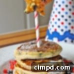 All-American Buttermilk Pancakes 2 Patriotic Buttermilk Pancakes with berries