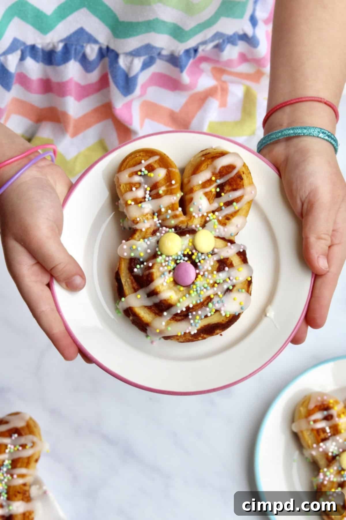 Hoppy Easter Cinnamon Swirls 4 Ingredients laid out for making Easter Bunny Cinnamon Rolls