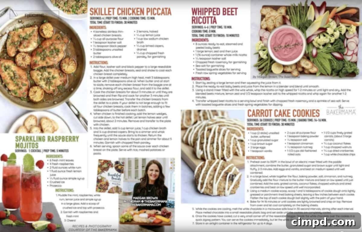 The BakerMama Spring Recipes Featured in IBB Home Magazine