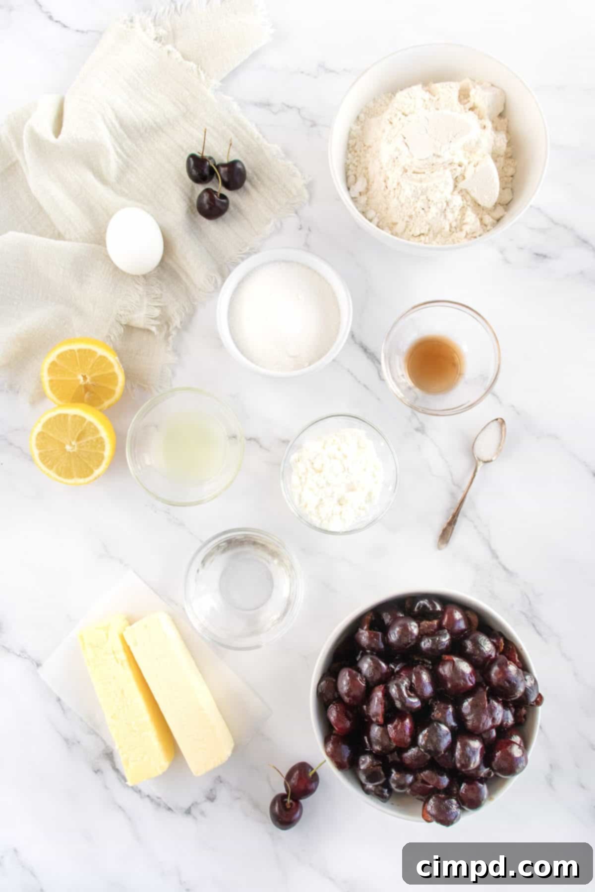 Fresh Cherry Pie by The BakerMama
