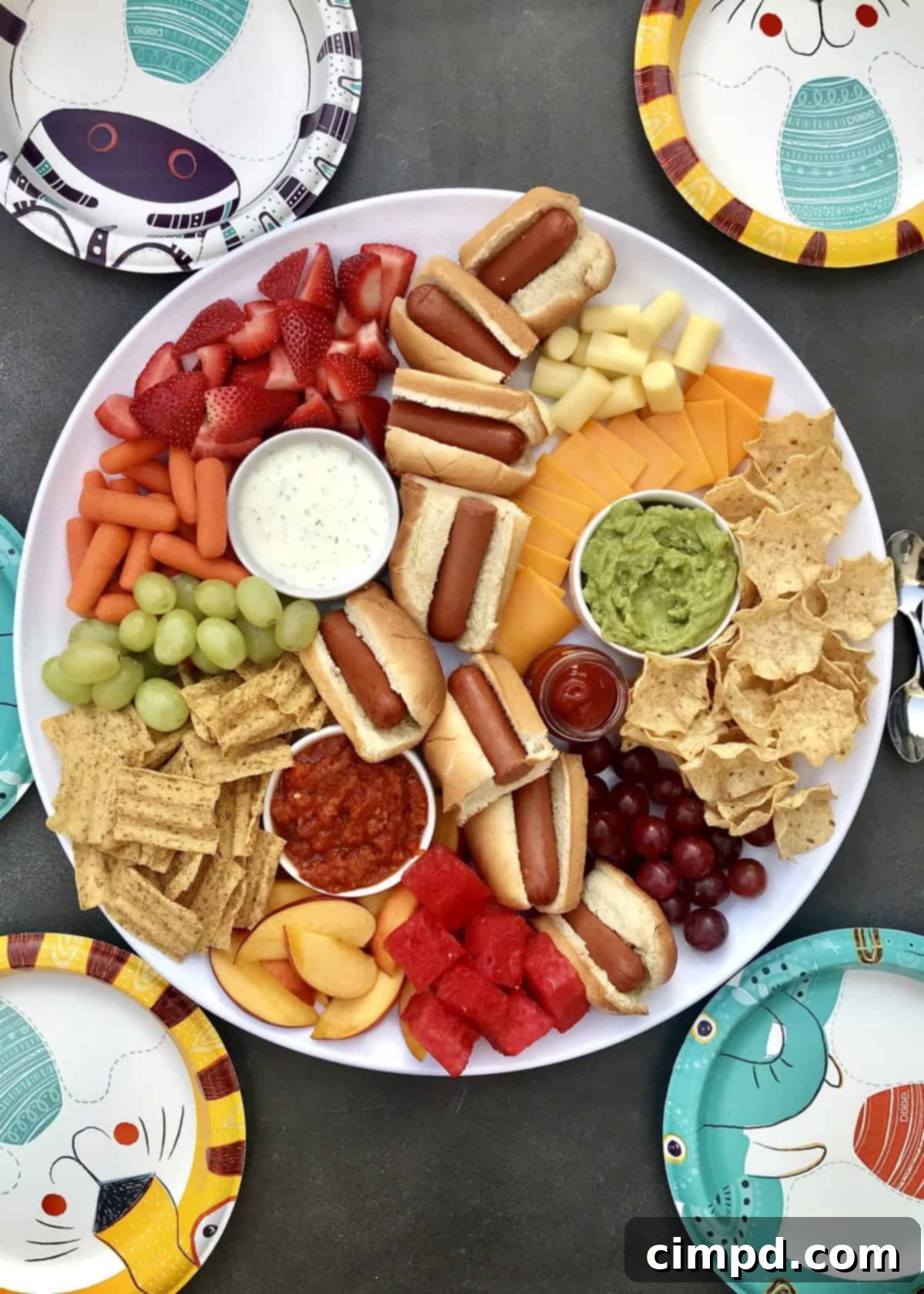 Hot Dog Lunch Tray by The BakerMama