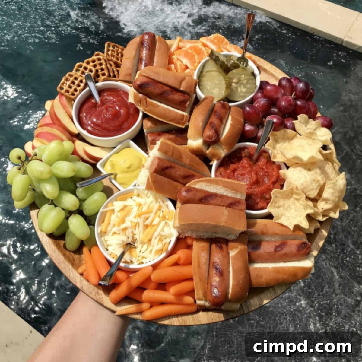 Hot Dog Board by The BakerMama