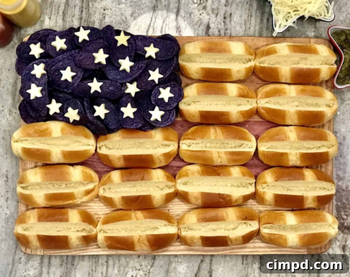 Hot Dog Flag Board by The BakerMama