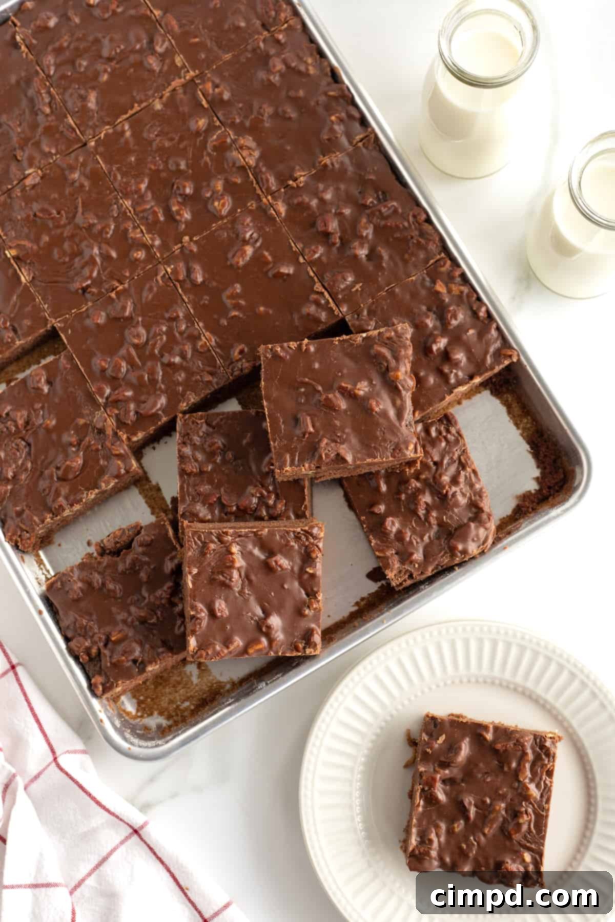 Chocolate Sheet Cake by The BakerMama