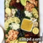 Kale + SunGold Kiwifruit Salad Board by The BakerMama