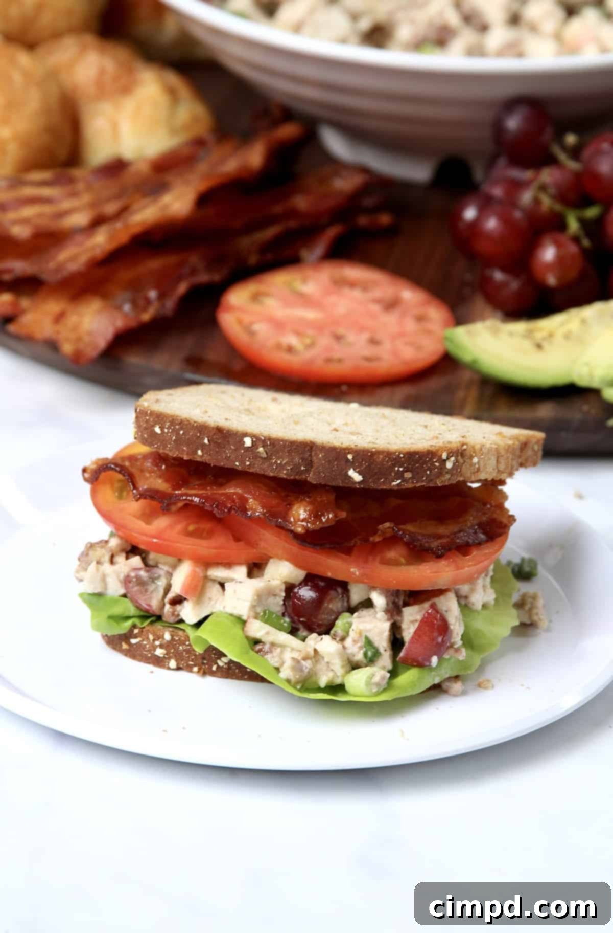 Build-Your-Own Chicken Salad Sandwich Board by The BakerMama