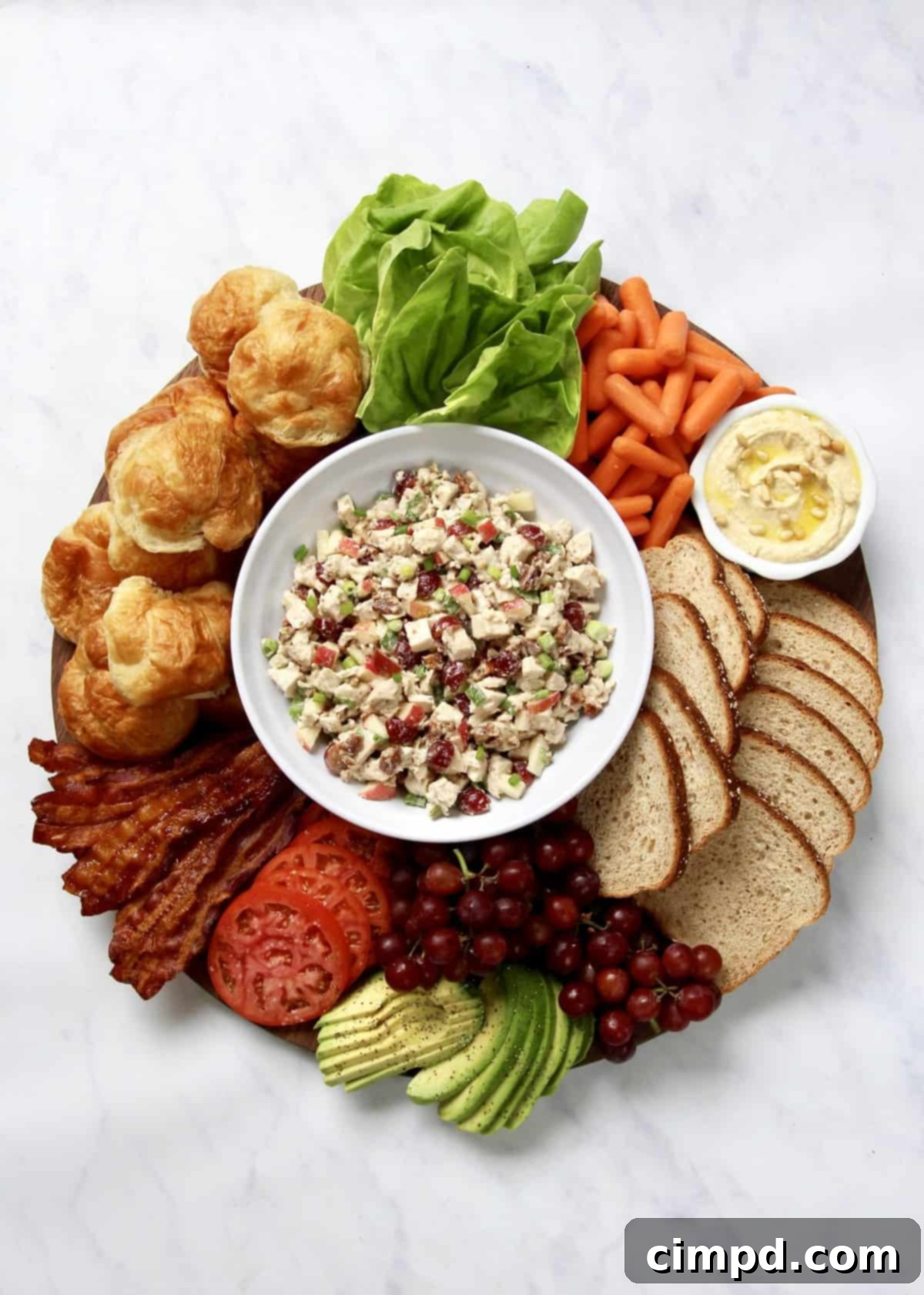 Build-Your-Own Chicken Salad Sandwich Board by The BakerMama