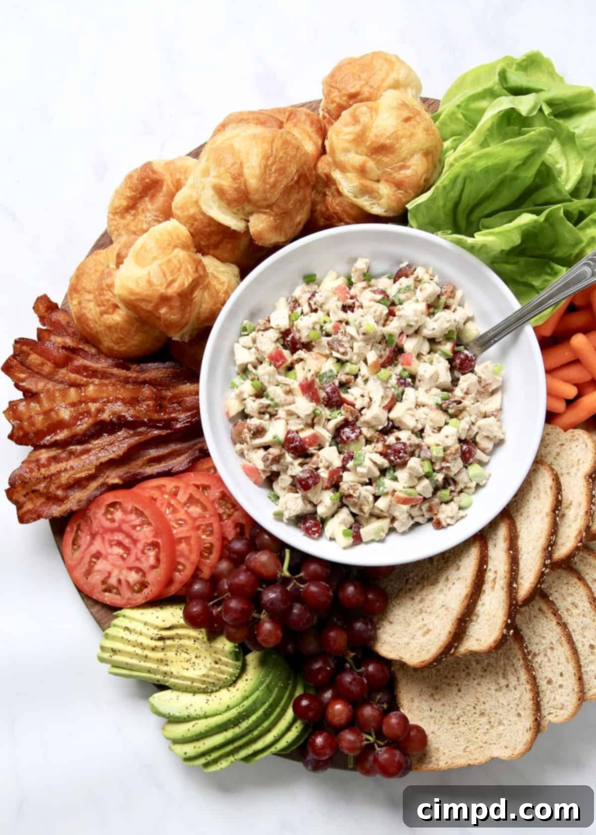 Build-Your-Own Chicken Salad Sandwich Board by The BakerMama