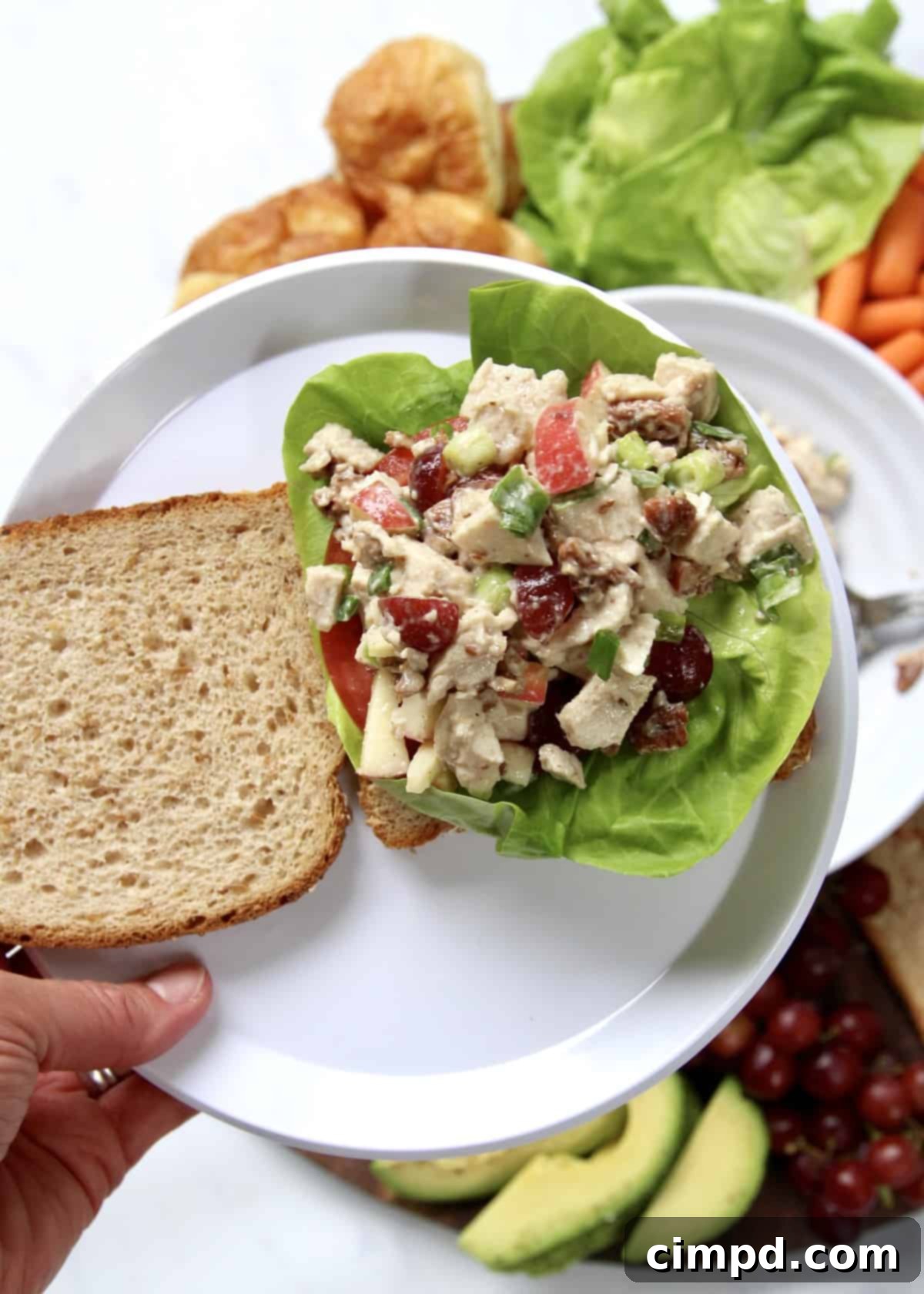 Build-Your-Own Chicken Salad Sandwich Board by The BakerMama