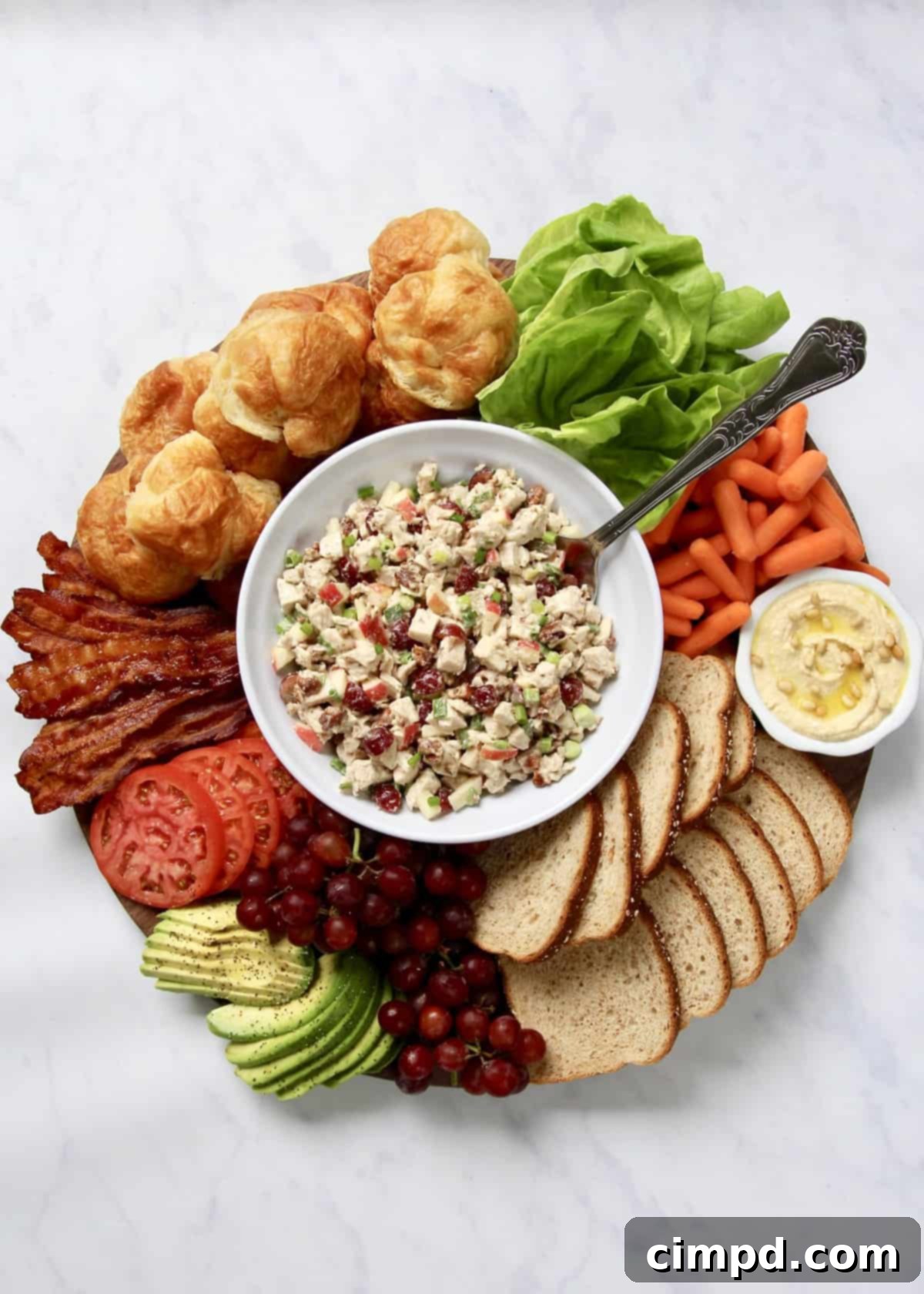 Build-Your-Own Chicken Salad Sandwich Board by The BakerMama