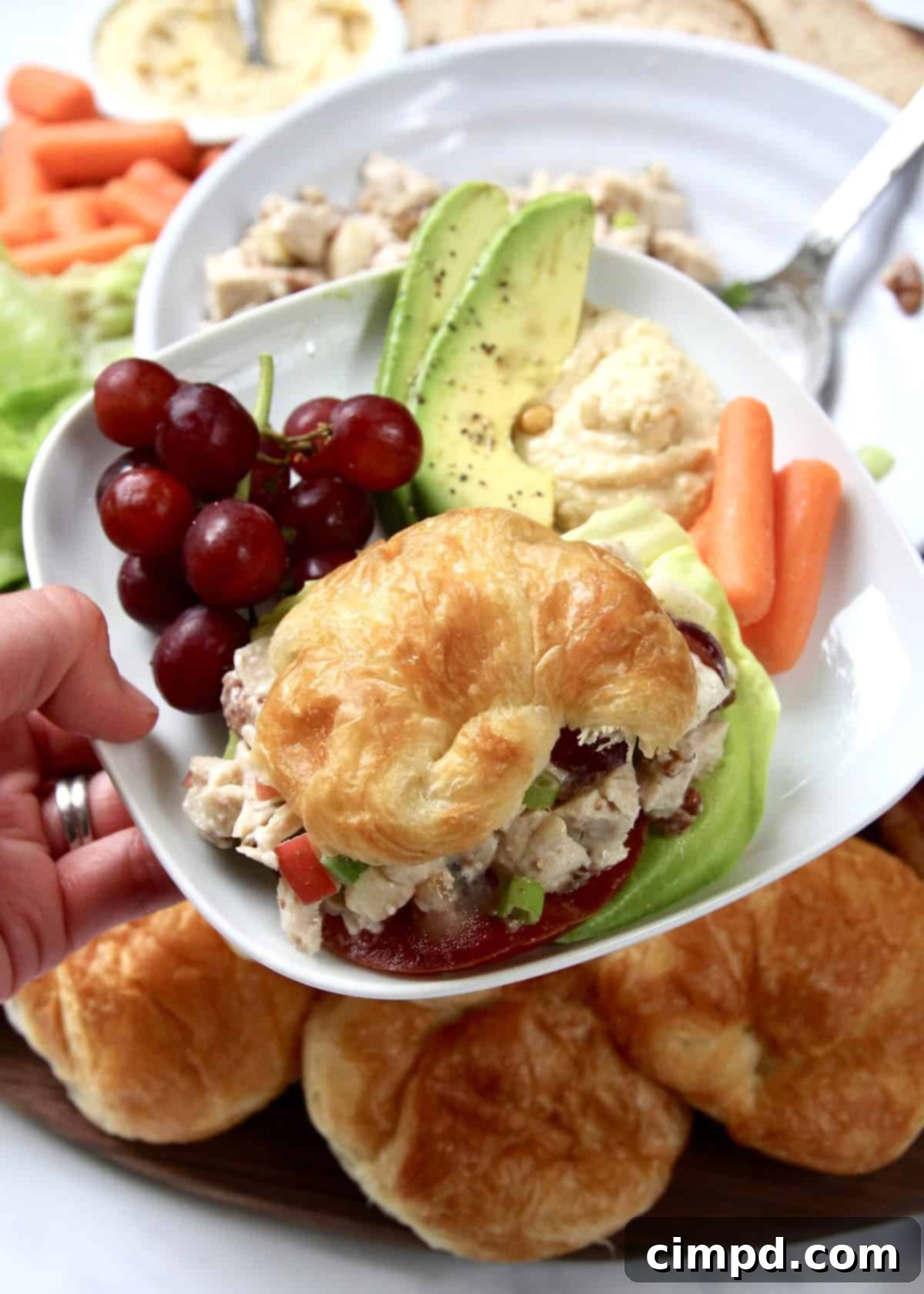 Build-Your-Own Chicken Salad Sandwich Board by The BakerMama
