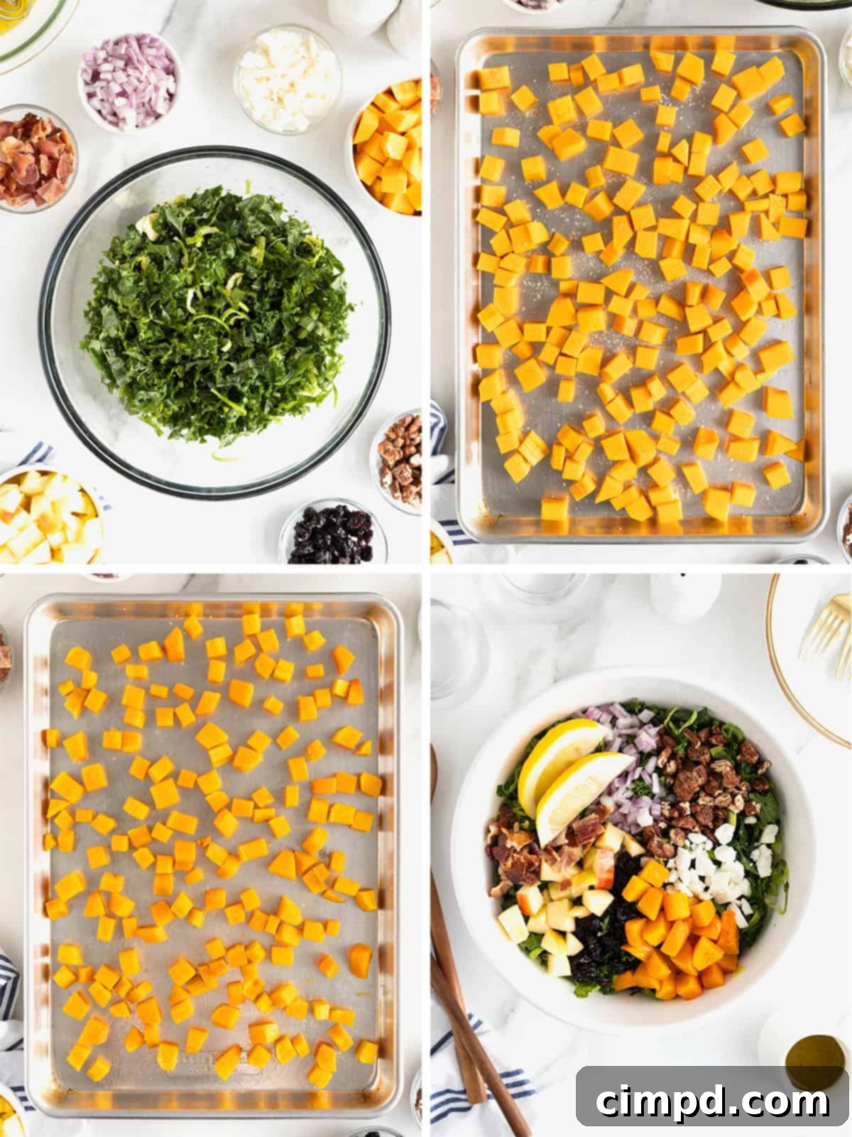 Vibrant Kale and Brussels Sprouts Salad 8 Steps to make kale and Brussels sprouts salad.