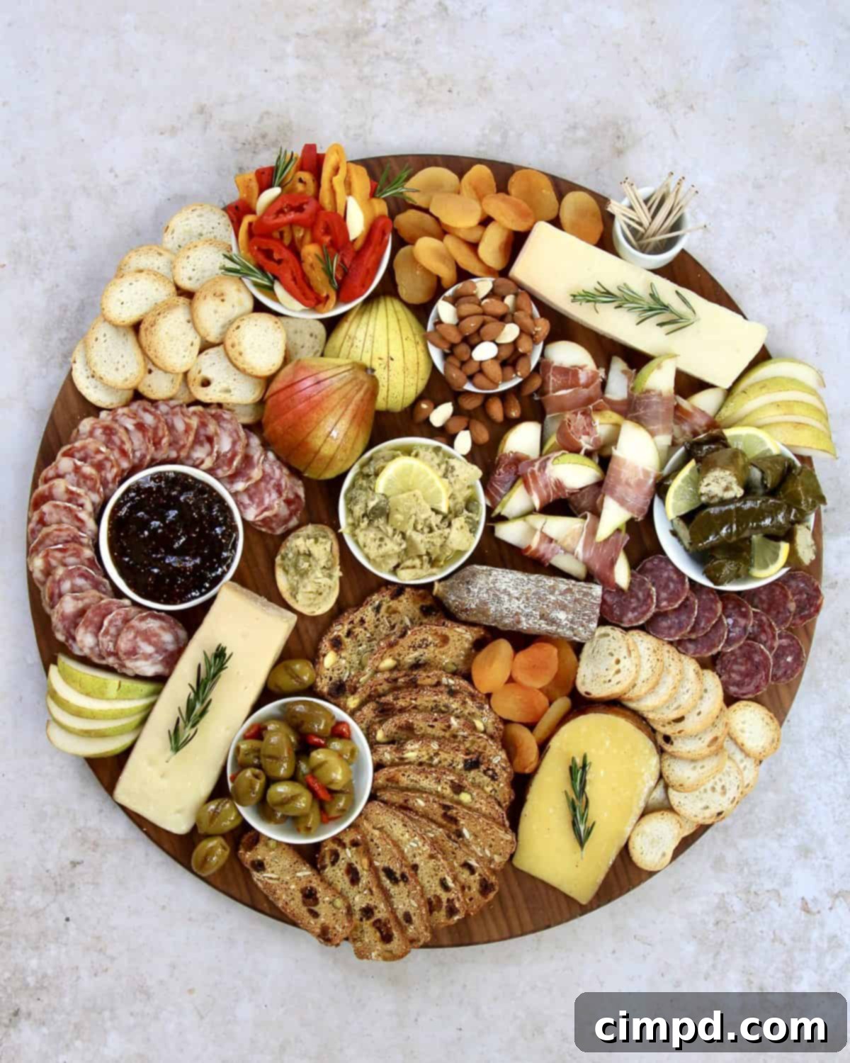 Holiday Cheese and Charcuterie Board by The BakerMama with Harry & David