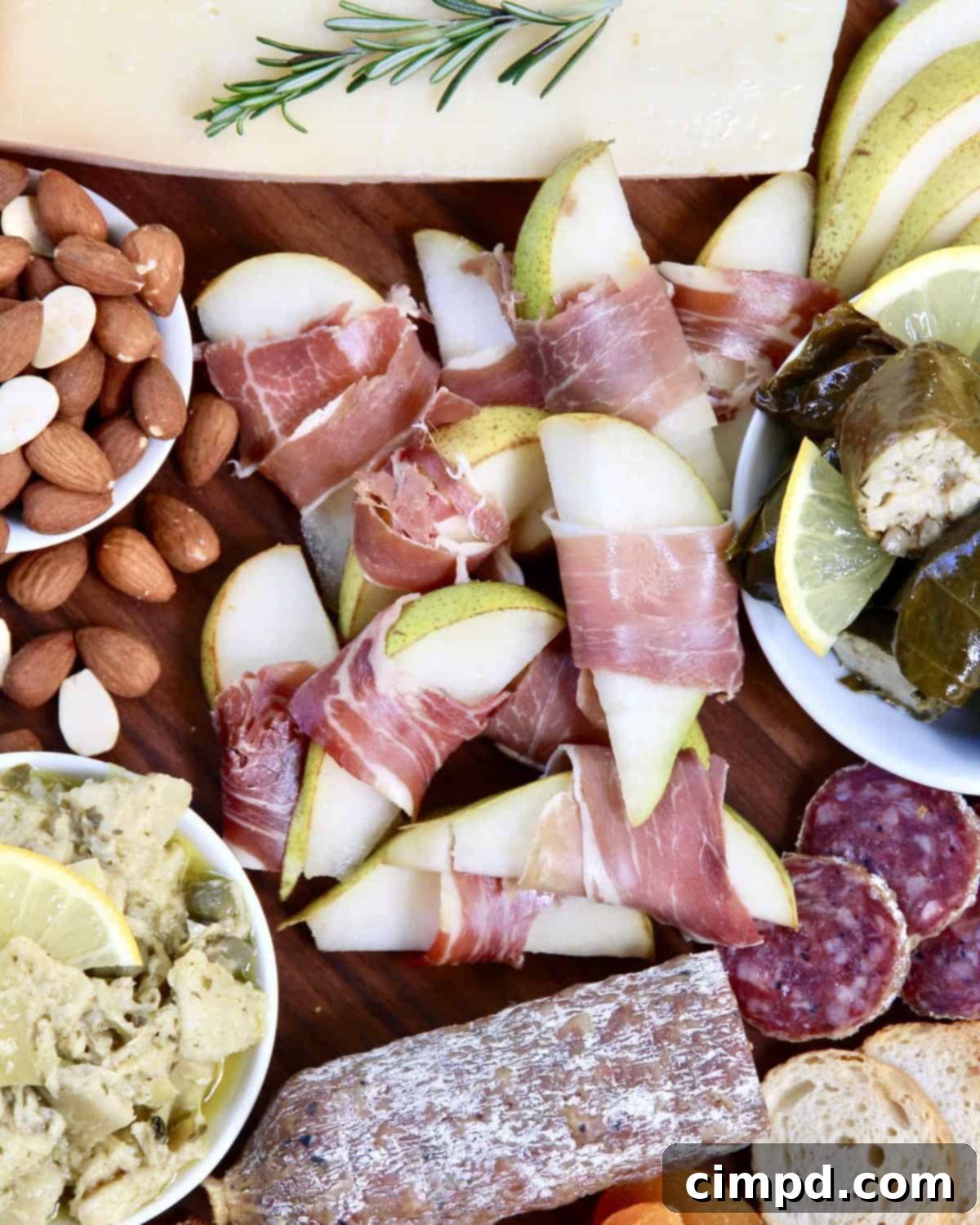 Holiday Cheese and Charcuterie Board by The BakerMama with Harry & David