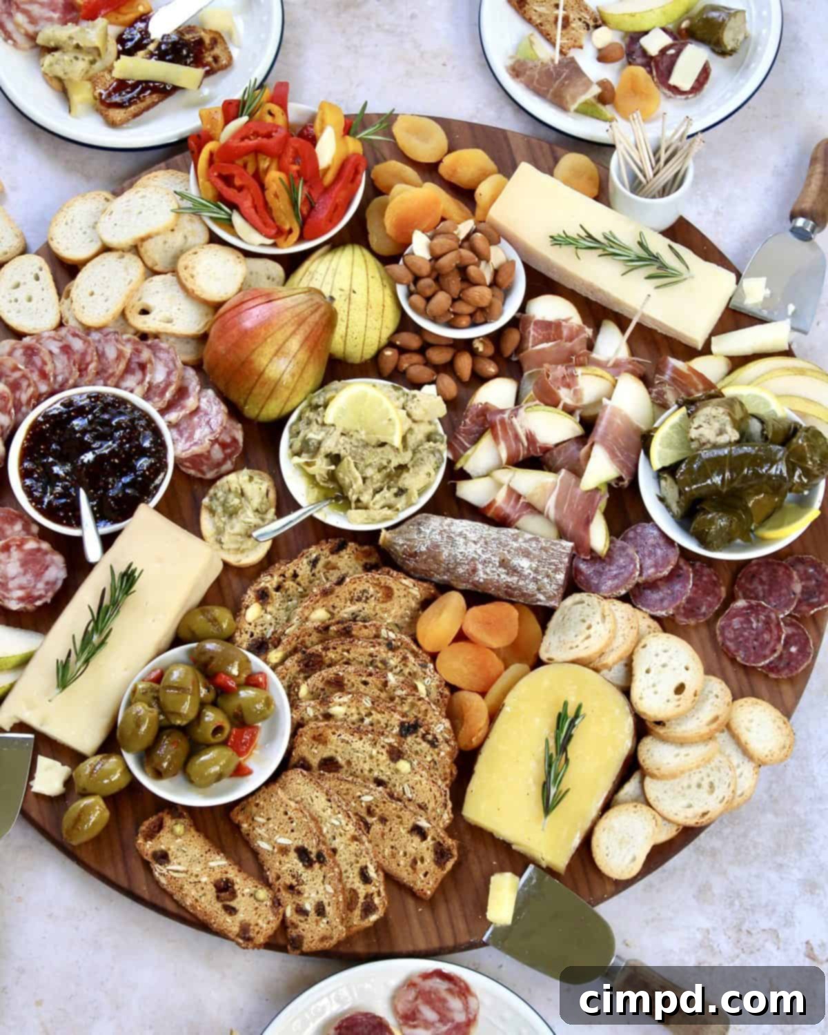 Holiday Cheese and Charcuterie Board by The BakerMama with Harry & David