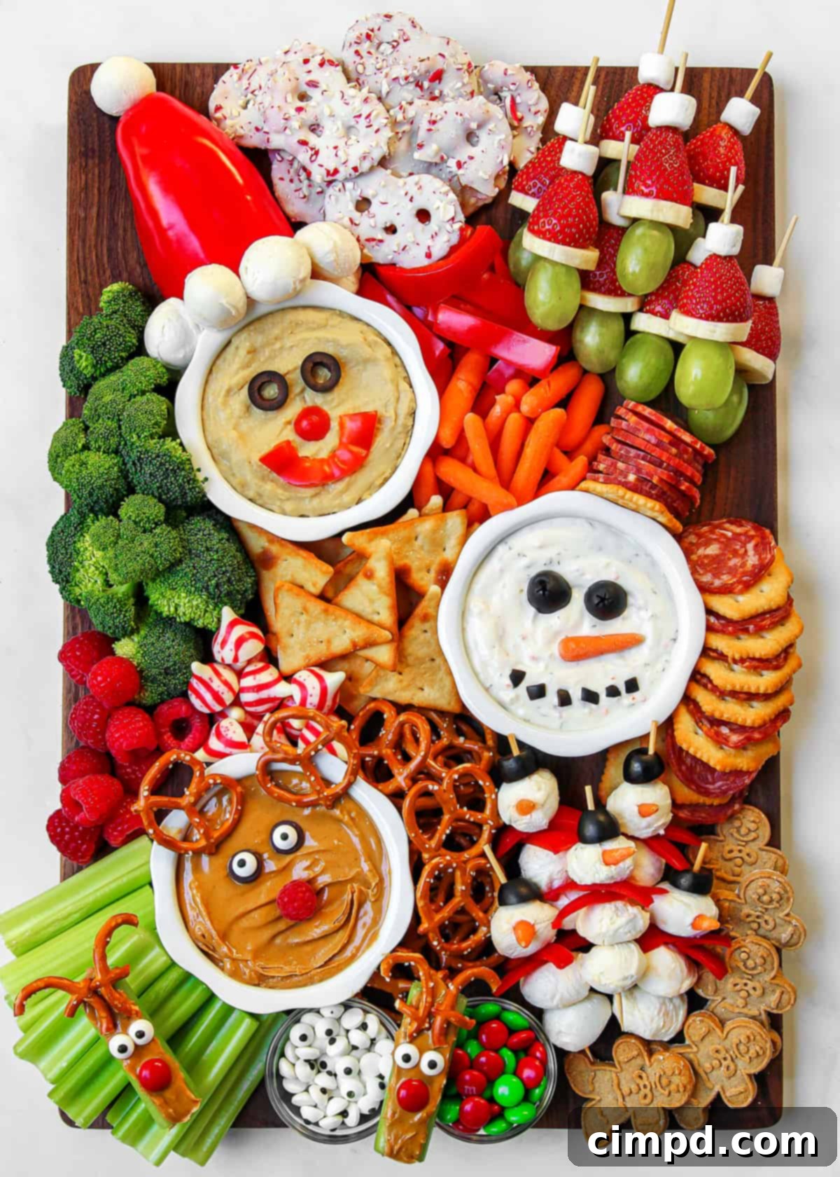 Holly Jolly Kid's Snack Board by The BakerMama