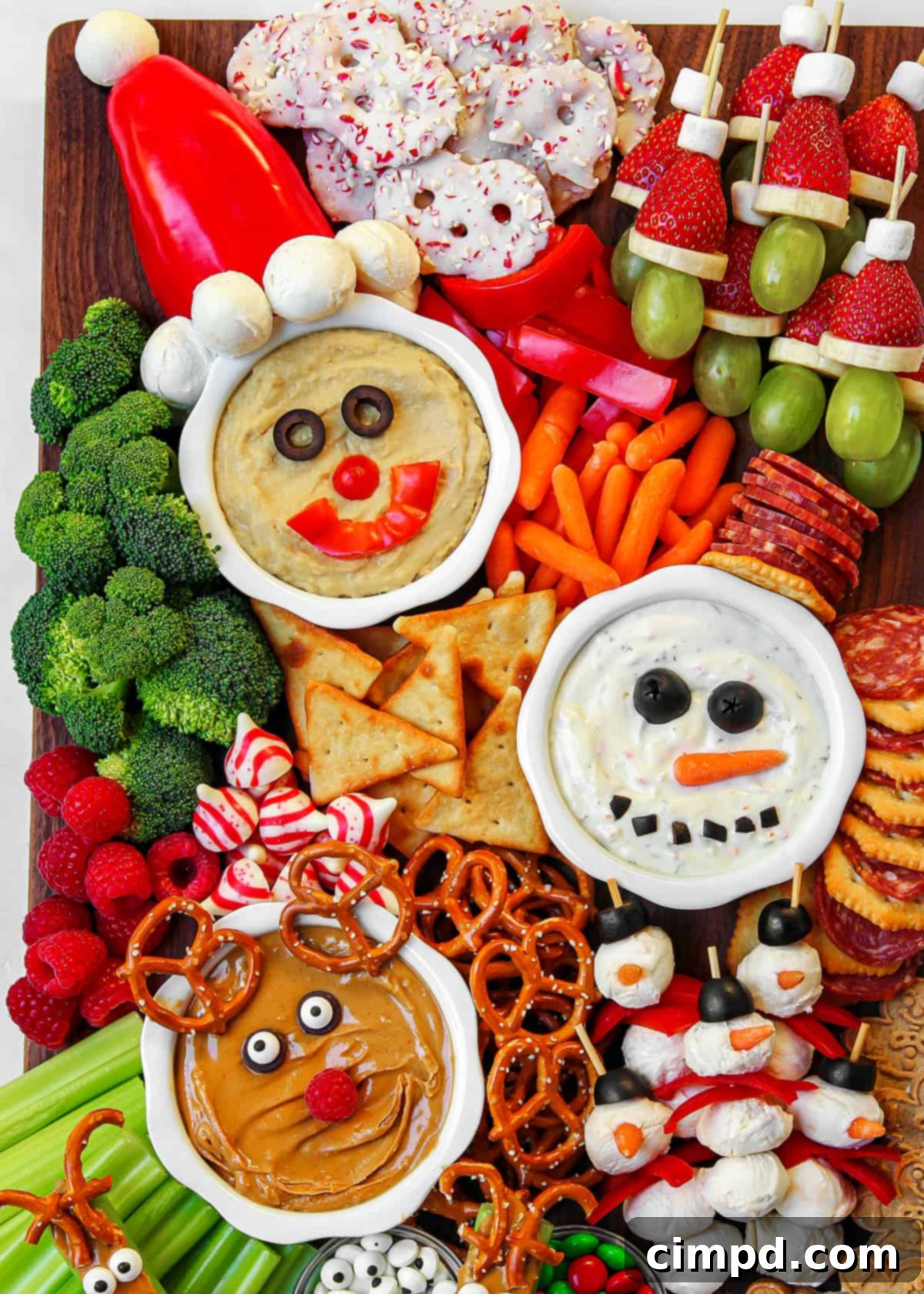 Holly Jolly Kid's Snack Board by The BakerMama
