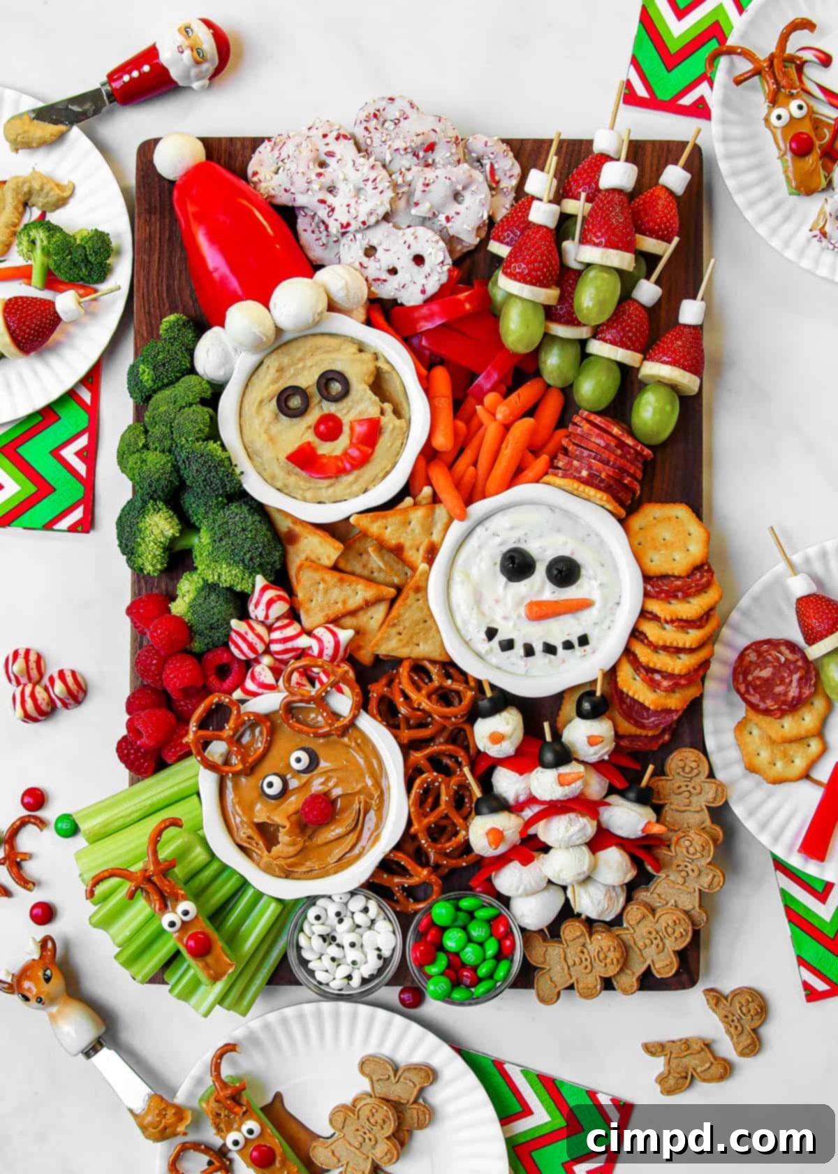 Holly Jolly Kid's Snack Board by The BakerMama