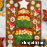 Kid's Christmas Tree Snack Board by The BakerMama