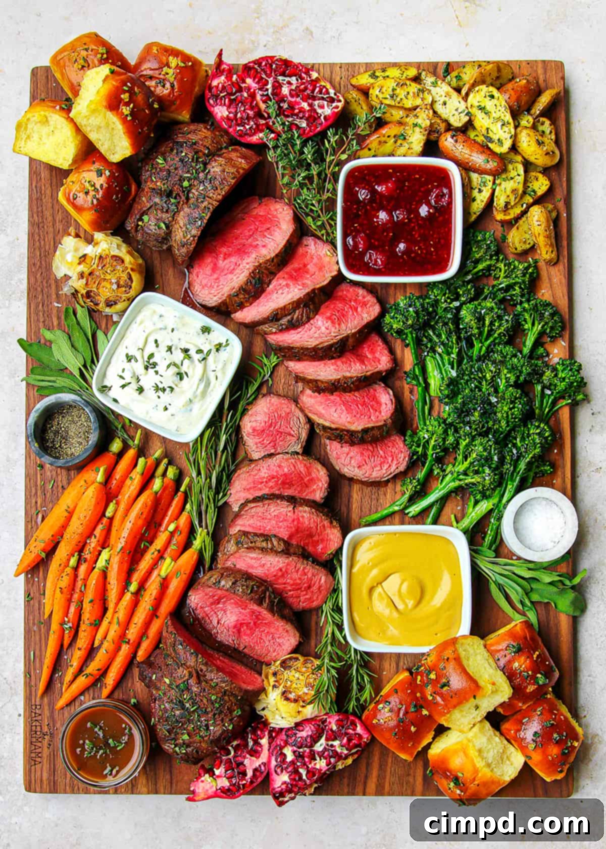 Beef Tenderloin Board by The BakerMama - A gourmet holiday centerpiece