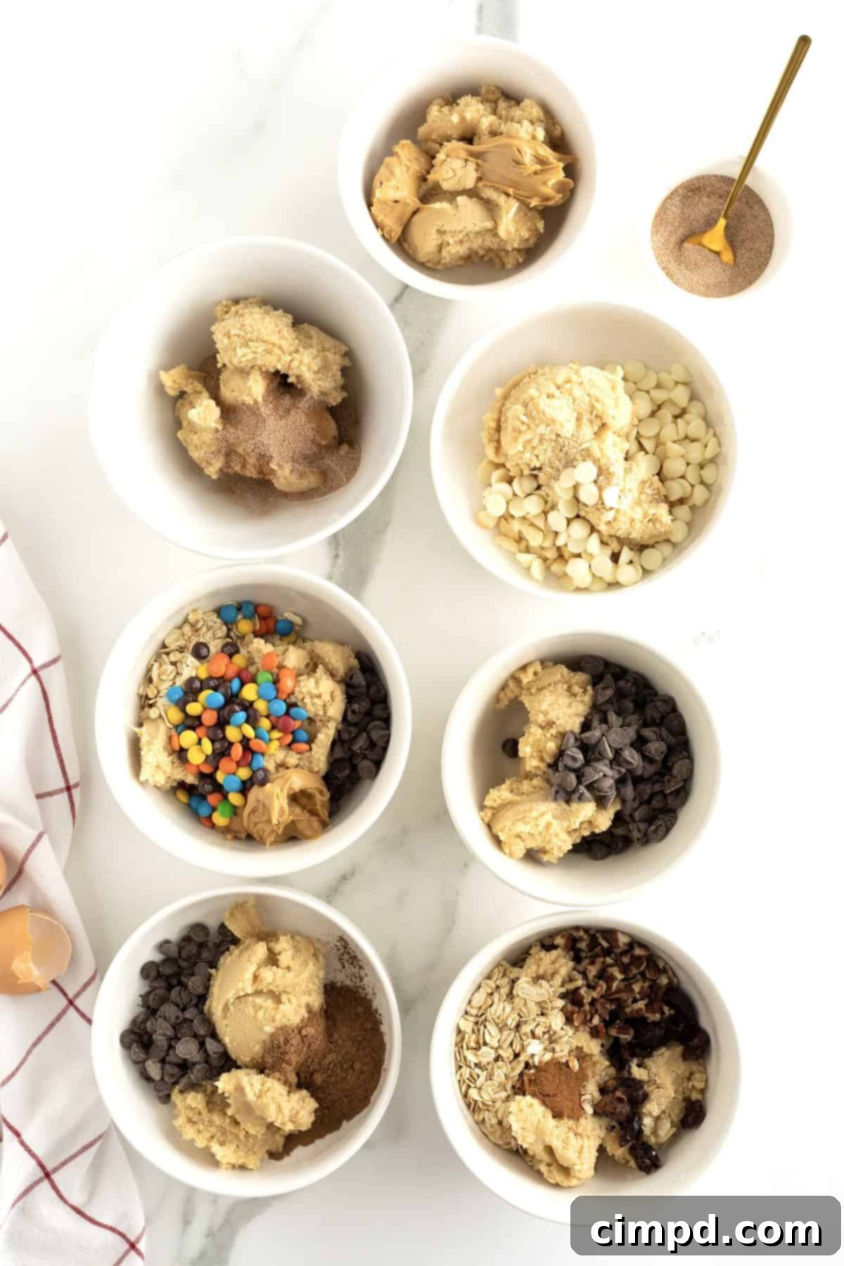 One Cookie Dough 7 Possible Flavors by The BakerMama