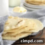 Fluffy, Fresh Homemade Flour Tortillas 11 Homemade Flour Tortillas by The BakerMama