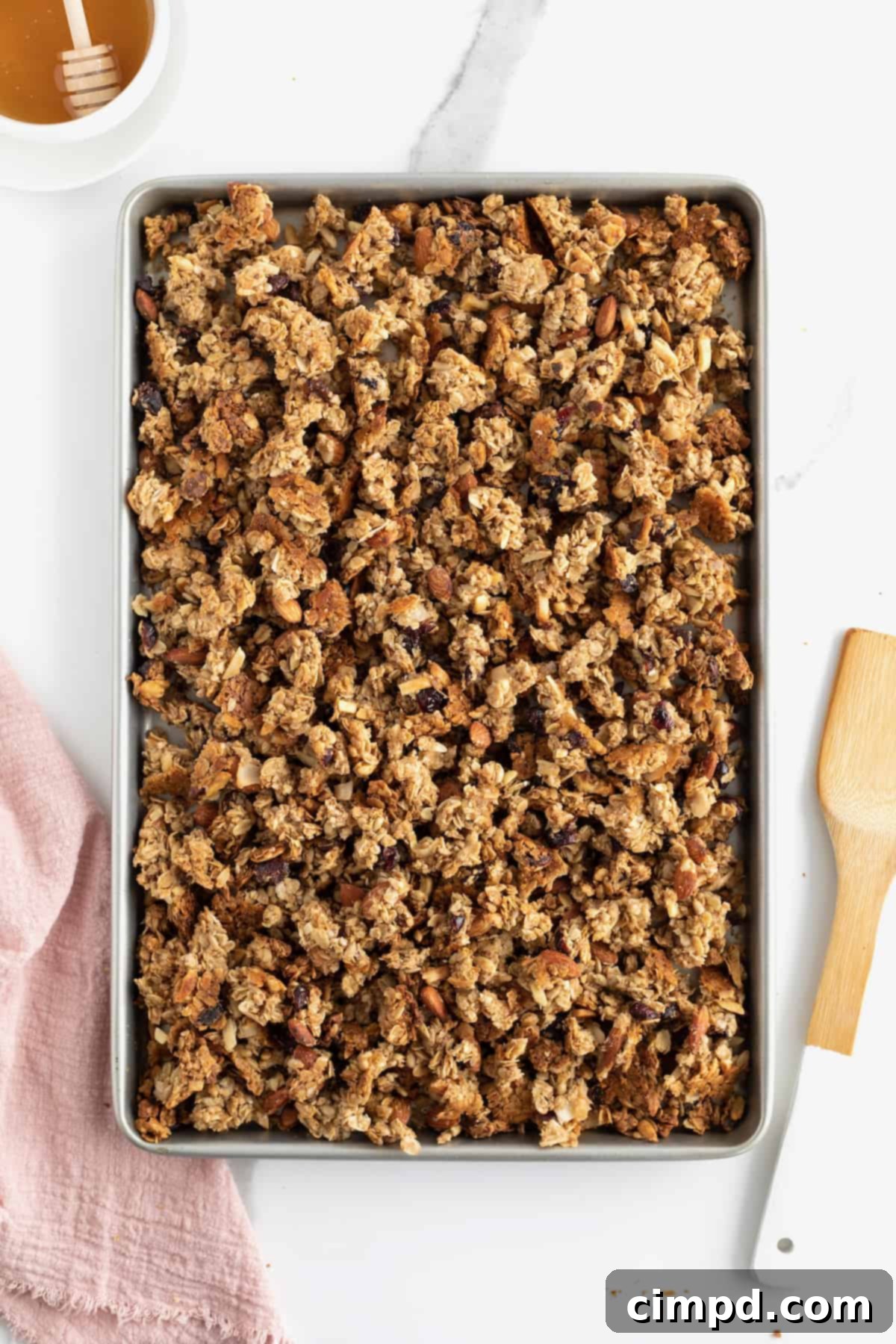 Perfectly sweet and crunchy Chunky Homemade Granola