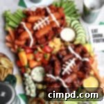 Ultimate Wing Spread 9 Chicken Wings Snack Board by The BakerMama