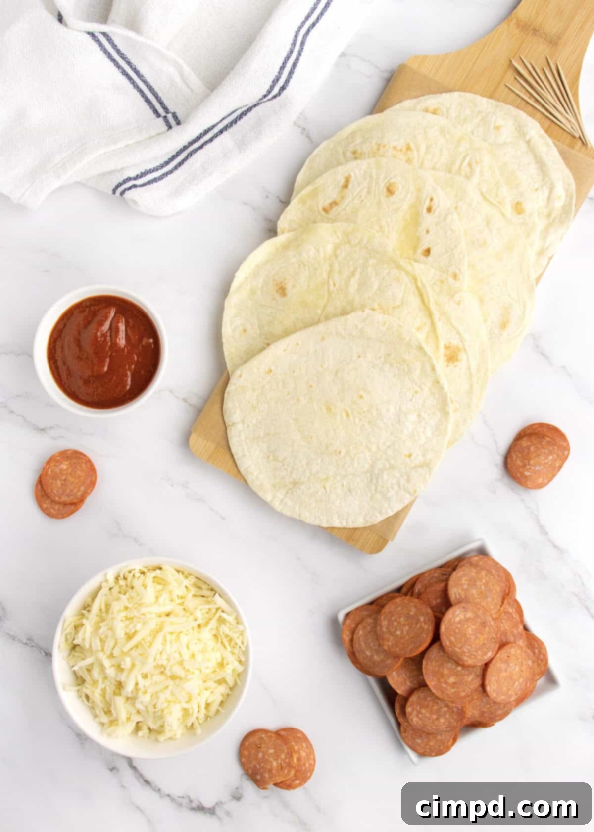 Baked Pizza Taquitos by The BakerMama