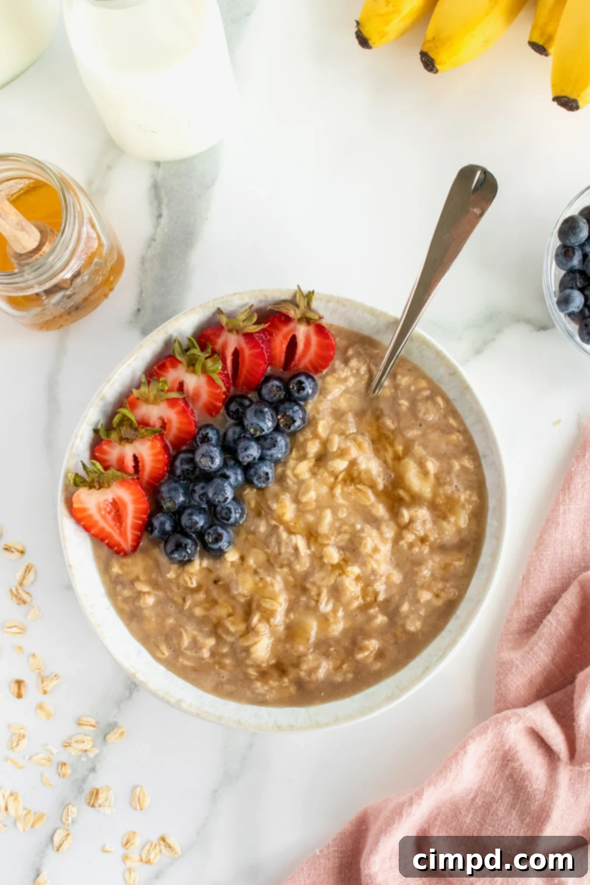 Quick vs Rolled Oats Decoding Your Breakfast Bowl 2 Overnight Oats in a Peanut Butter Jar, a convenient and delicious breakfast option