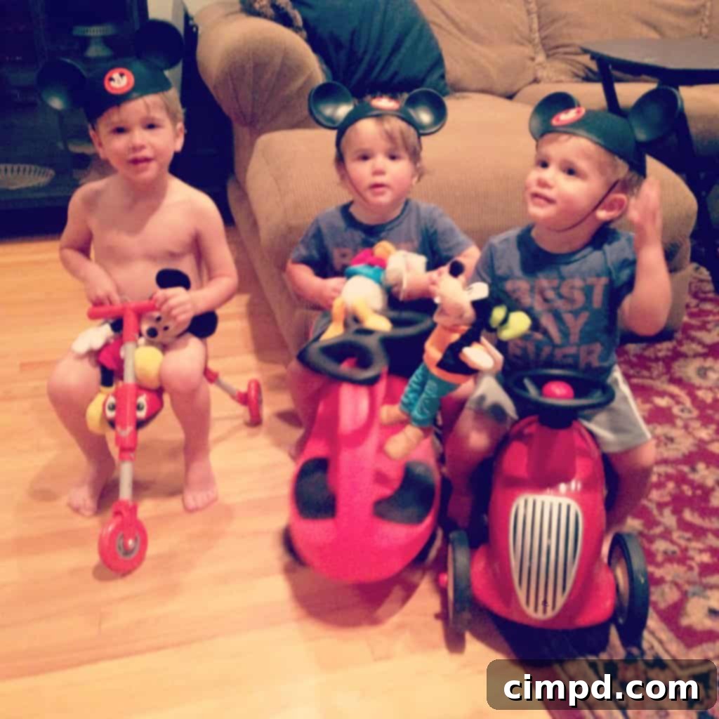 Disneyland with Toddlers - Family enjoying a moment