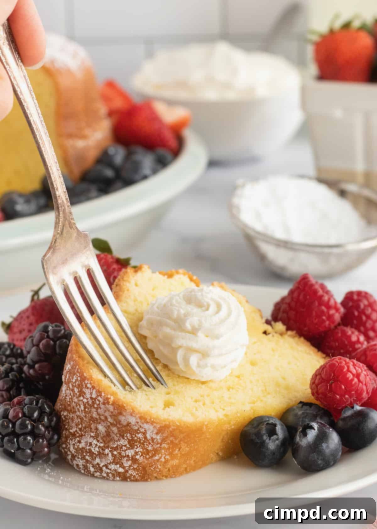 SuSu's Sour Cream Pound Cake, a beloved recipe passed down through generations