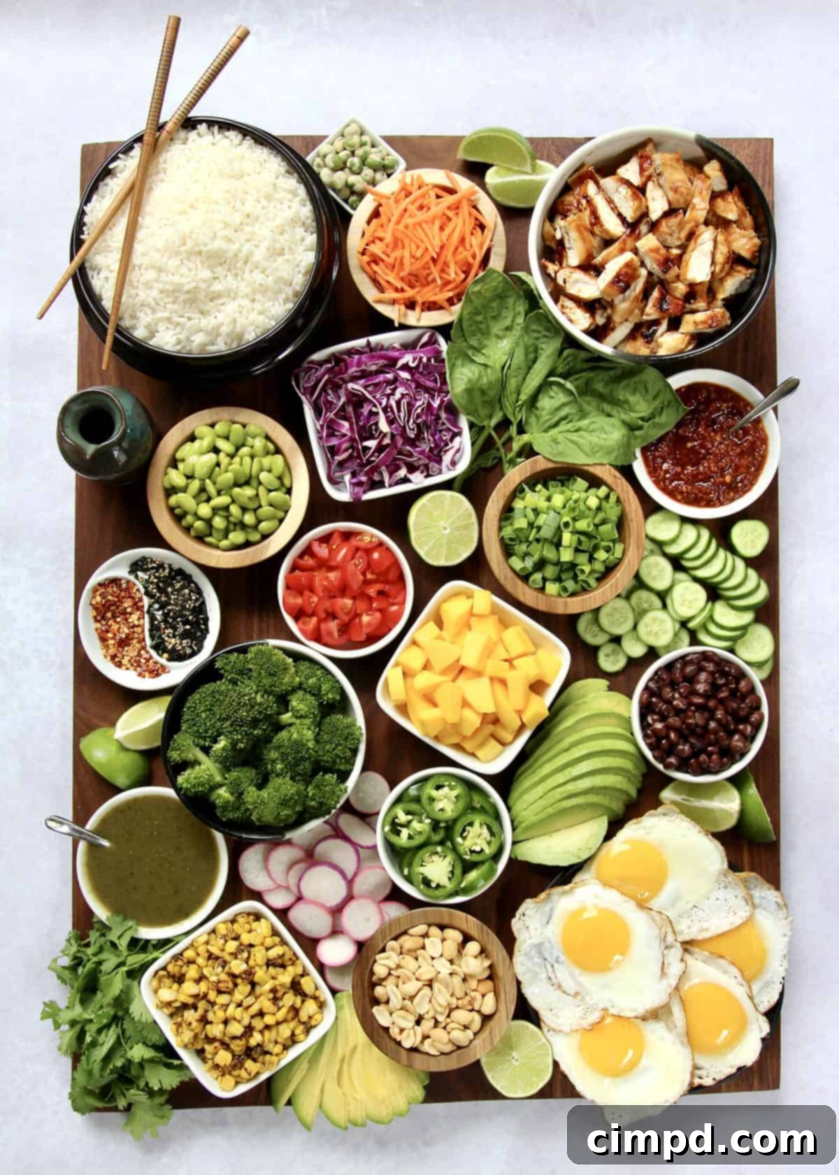 Custom Rice Bowl Bar 2 Build-Your-Own Rice Bowl Board by The BakerMama