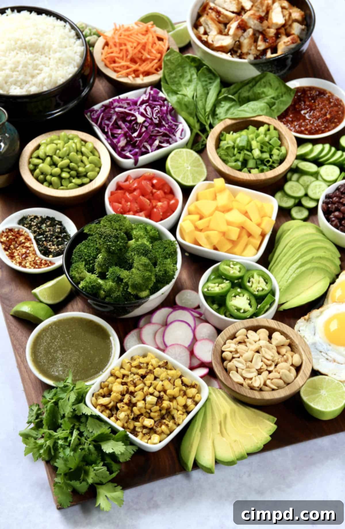 Custom Rice Bowl Bar 6 Build Your Own Rice Bowl Board by The BakerMama