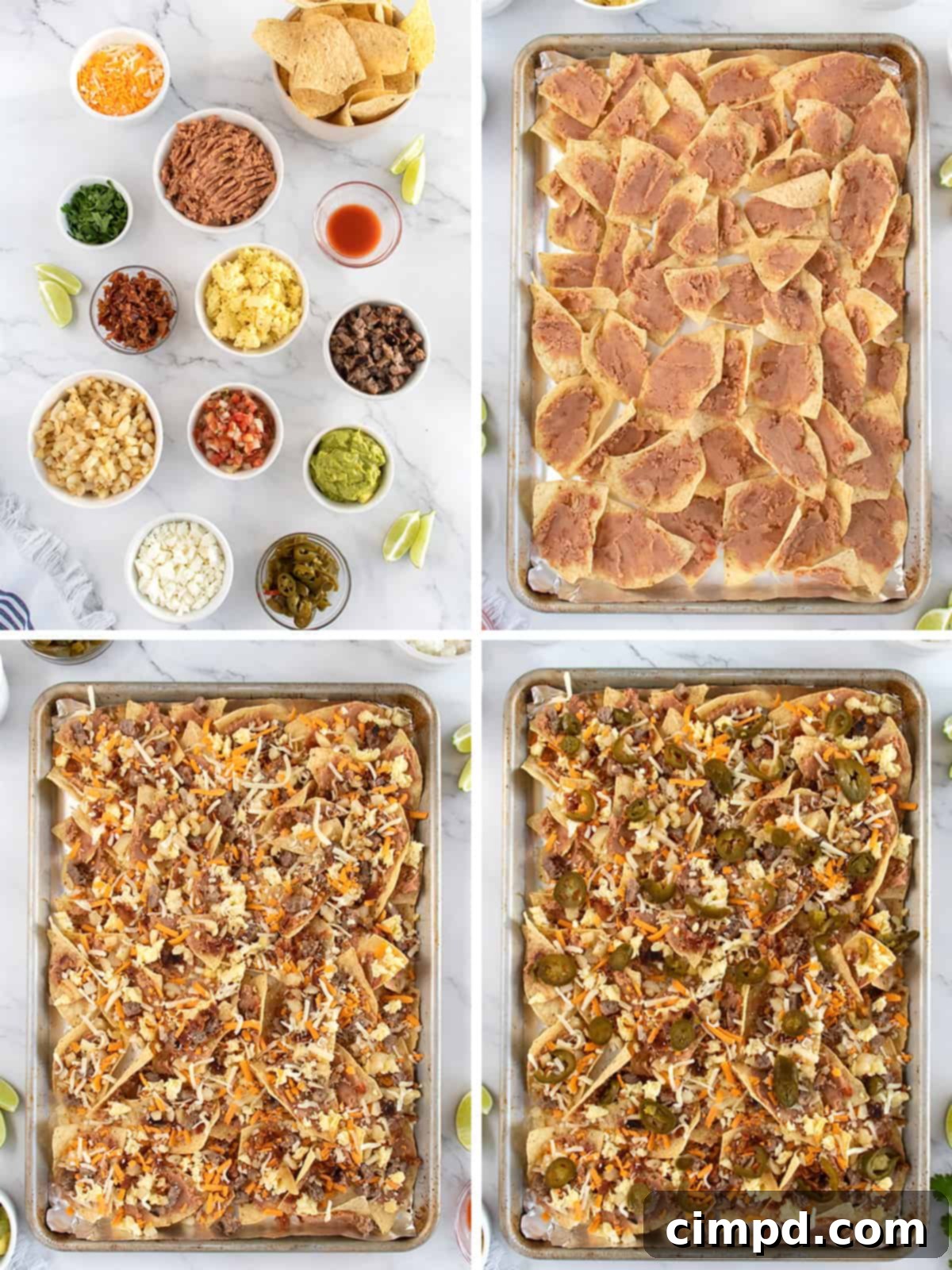 Rise and Shine Nachos 5 A vibrant breakfast taco board, showcasing the inspiration for the delicious breakfast nachos.