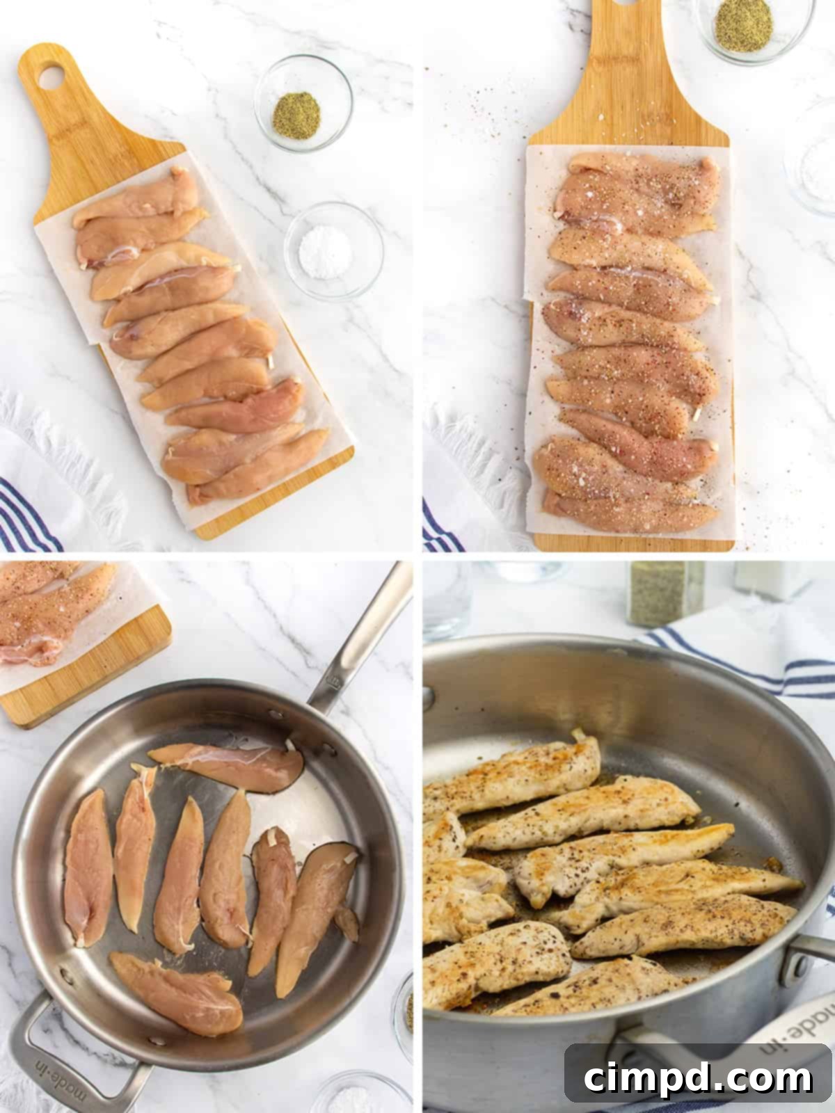 Perfect Pan-Seared Chicken Tenderloins 4 Final Dish of Pan-Seared Chicken Tenderloin Ready to Serve