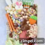 Bunny Treats Board by The BakerMama