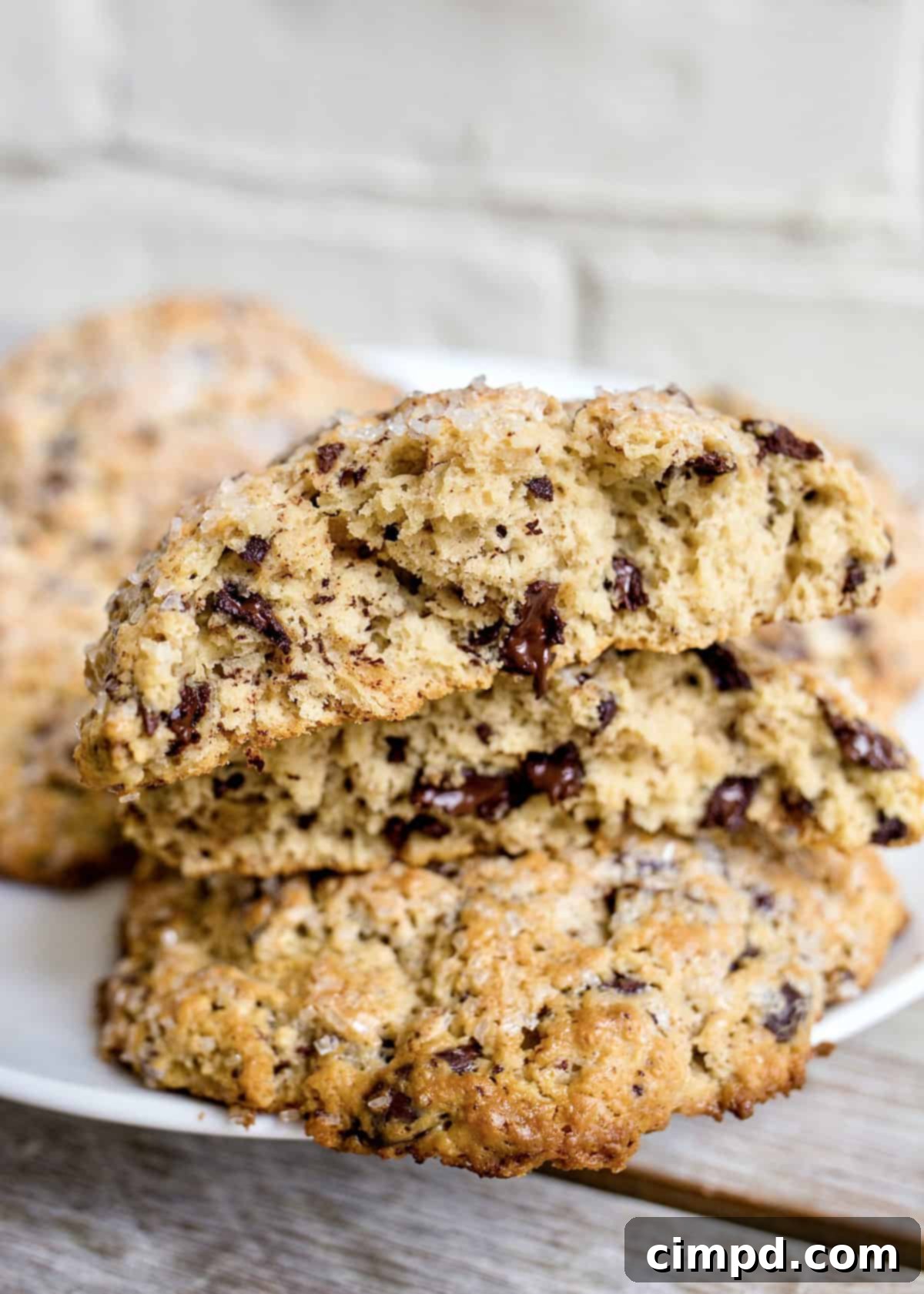 Chocolate Chunk Scones by The BakerMama