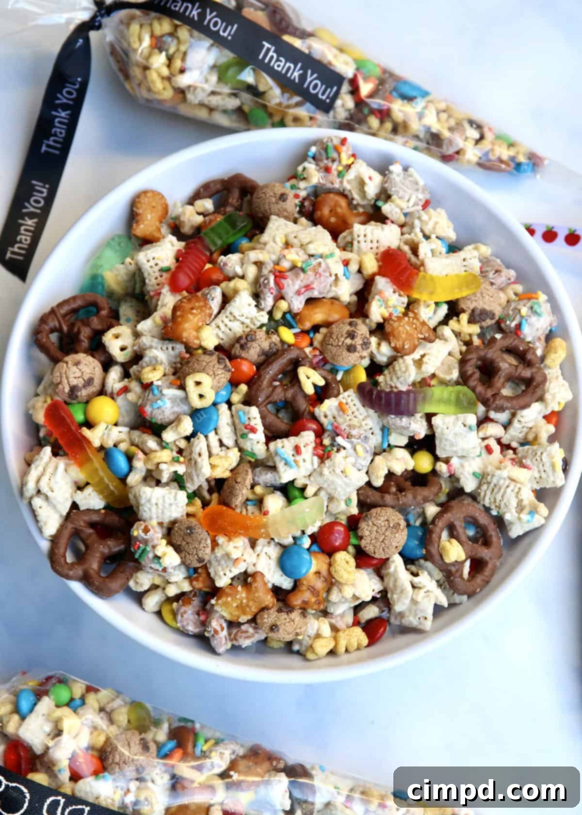 Delicious Teacher Appreciation Day Snack Mix, a perfect gift from the BakerMama