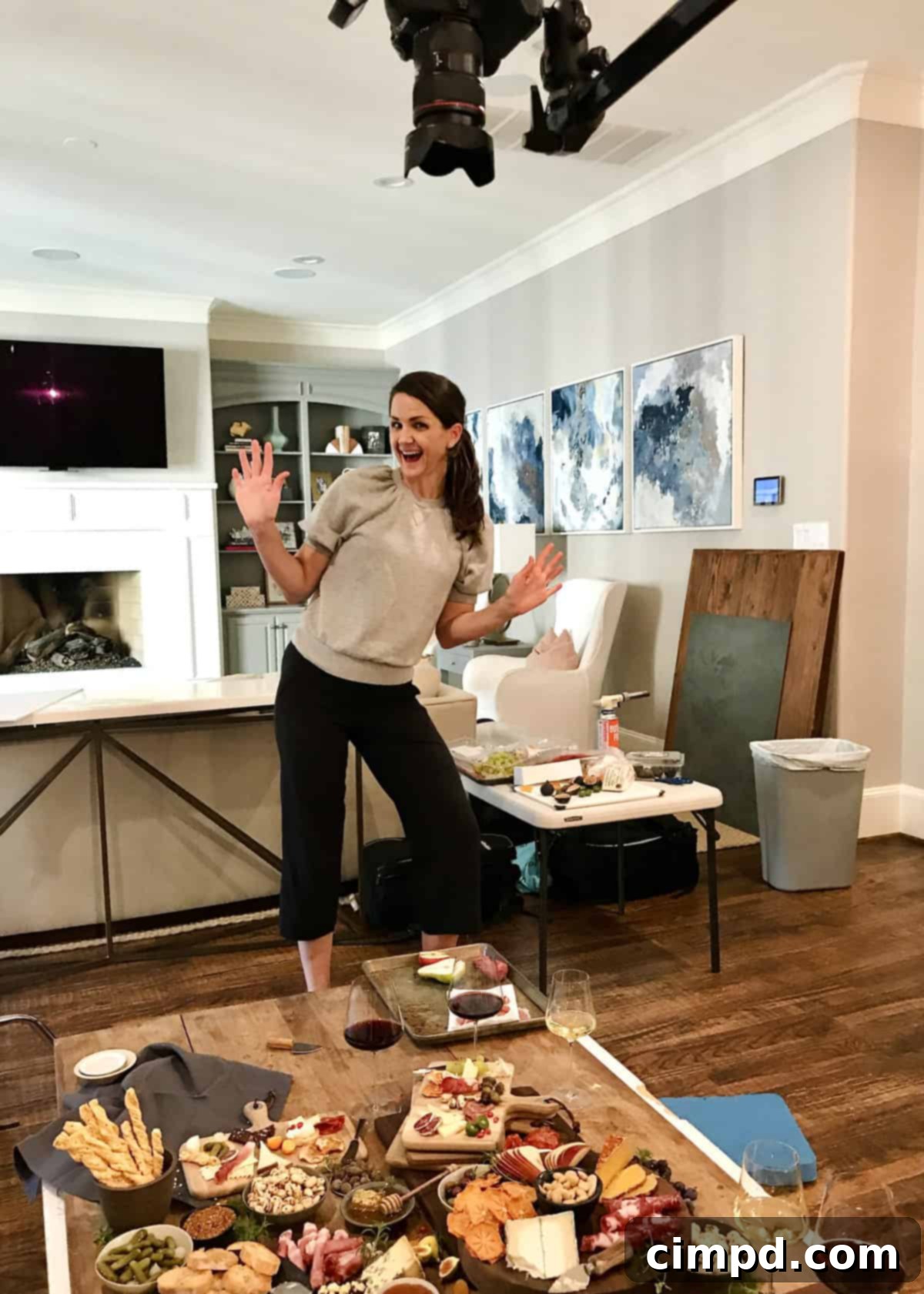 Author Maegan Brown with Spectacular Spreads Cookbook