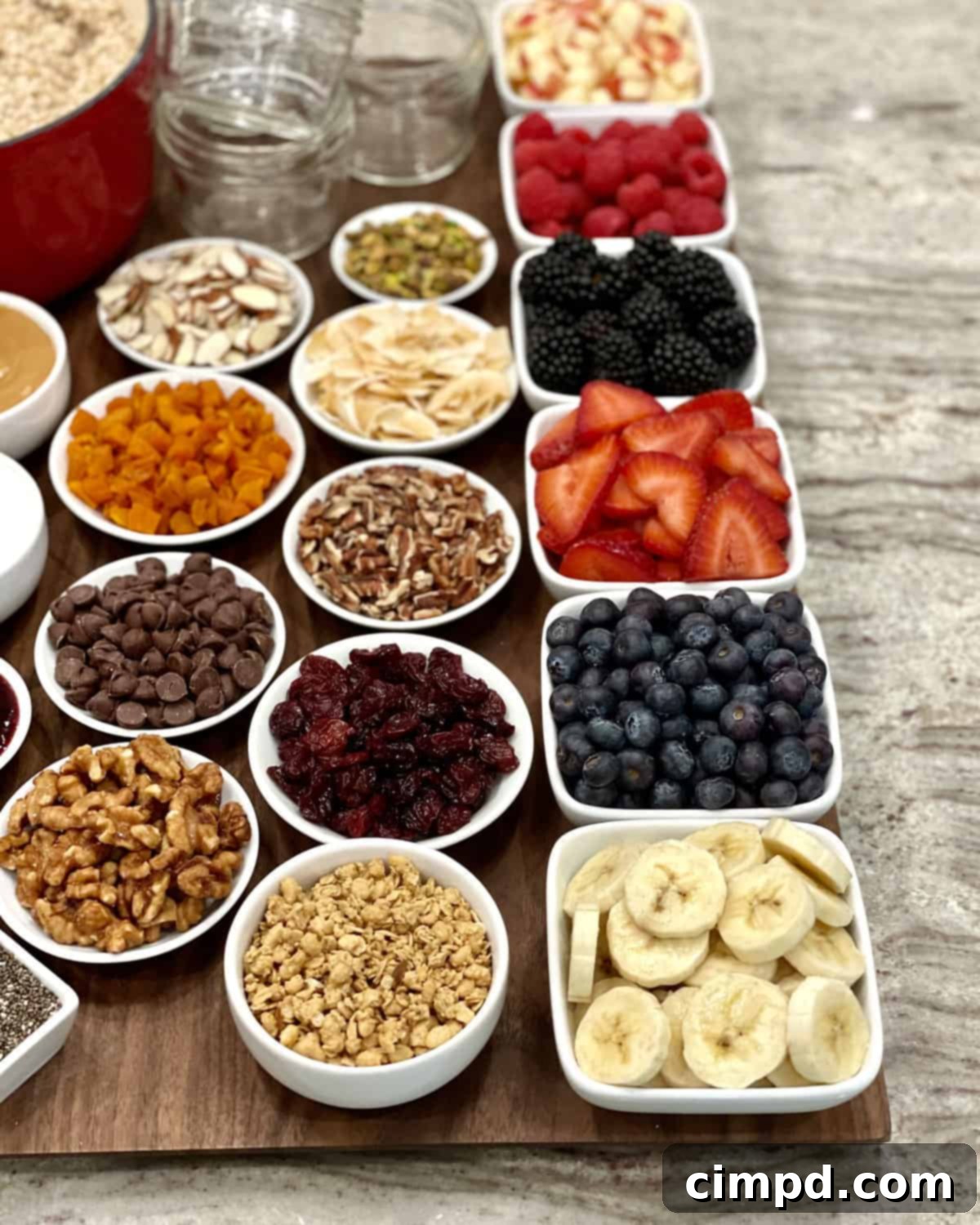 Top-Your-Own Oatmeal Board by The BakerMama
