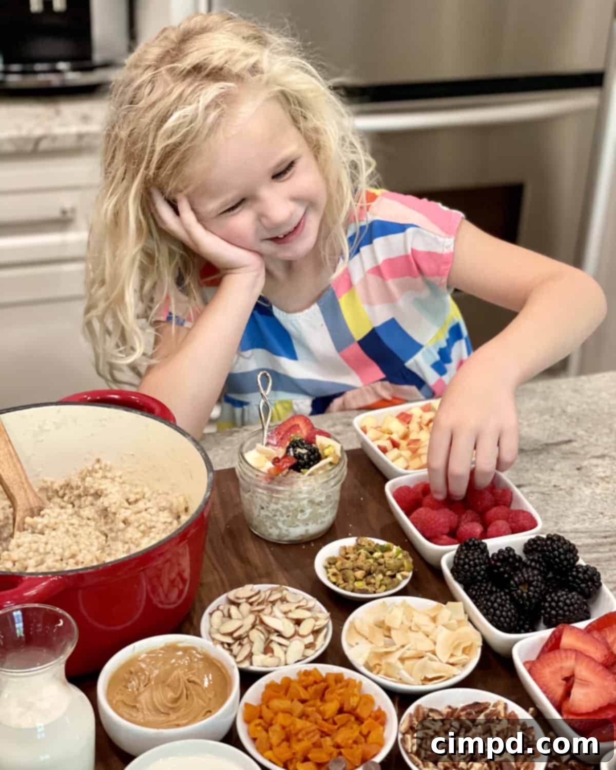 Top-Your-Own Oatmeal Board by The BakerMama